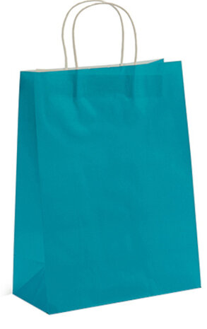 geschenktas groot 25 x 11,5 x 42 cm papier blauw 2 stuks