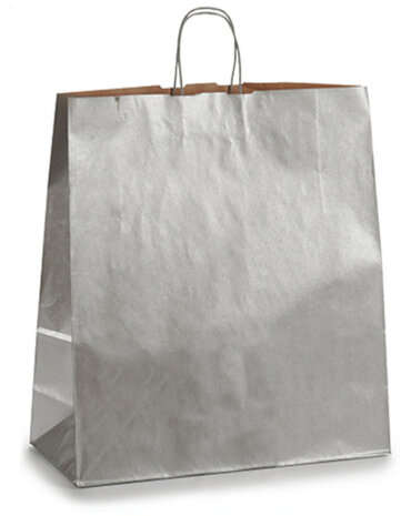 cadeautas 16 x 46 x 59 cm papier zilver