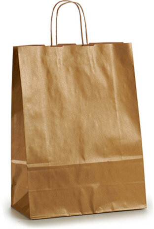 cadeautas 12 x 32 x 50 cm papier goud