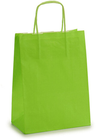 cadeautas 18 x 8,5 x 30 cm papier groen