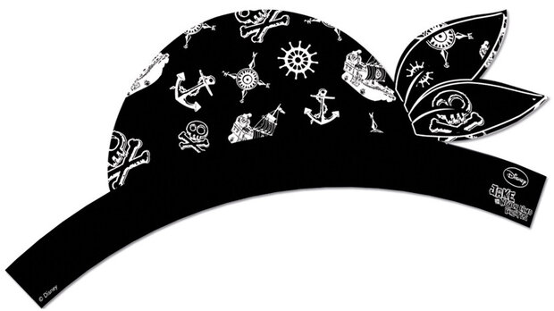 hoofdband Captain Jack jongens 34 x 16 cm zwart 4 stuks