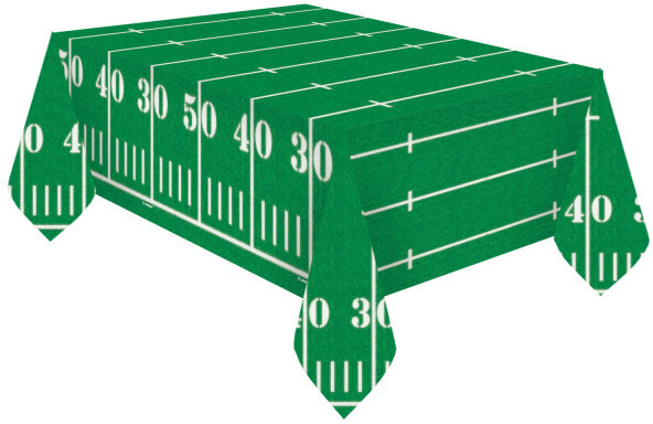 tafelkleed Touchdown! 120 x 180 cm papier groen