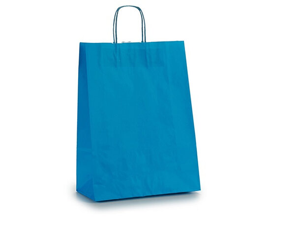 cadeautassen Pincello 32 x 12 x 52 cm papier blauw