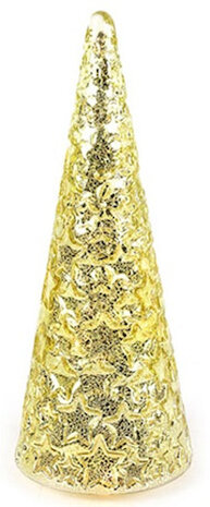 kerstboom Vervon led 16,5 x 41 cm glas goud