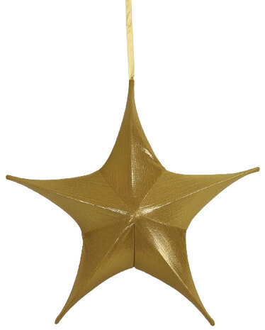 kersthanger ster Maria 40 cm glanzend goud
