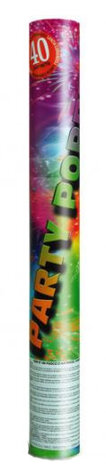 partypopper 40 cm folie