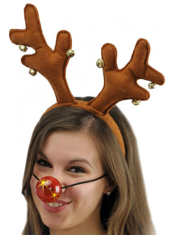 accessoireset Rendier pluche bruin one-size