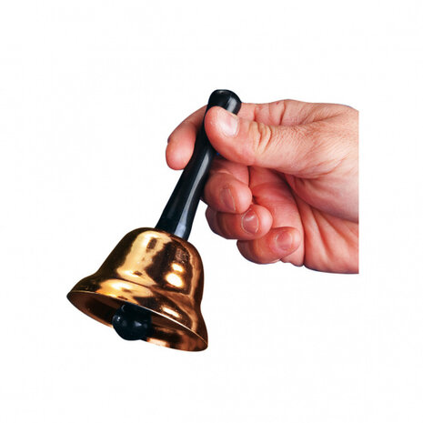 verkleedattribuut Kerstman Bel staal goud/zwart