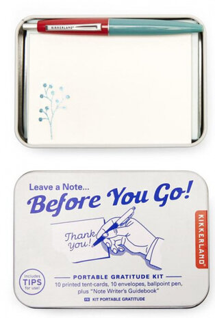 wenskaartenblik Before you go 10,1 x 7 cm 23-delig