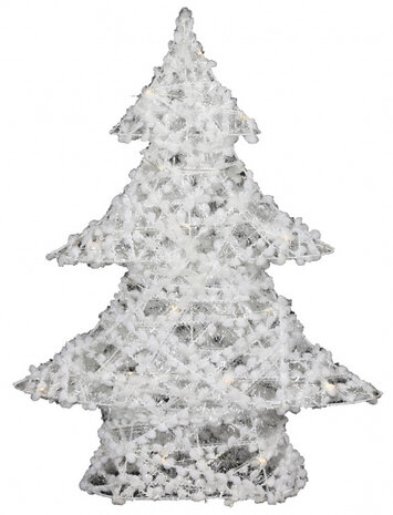 kerstboom Maisie led 49 x 11 x 59,5 cm staal wit