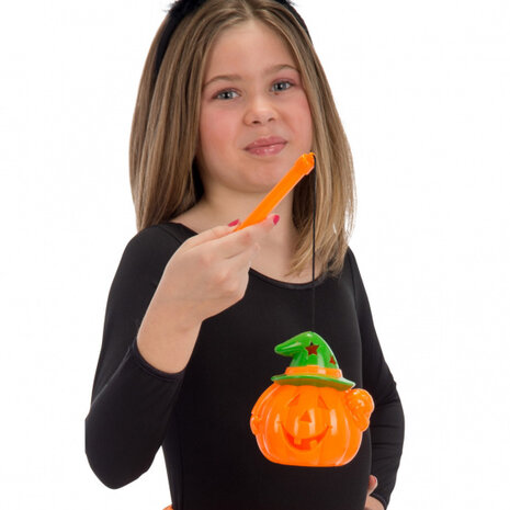 lampion licht/geluid junior oranje