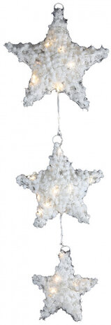 kersthanger Maisie led 7 x 25 x 75 cm staal wit