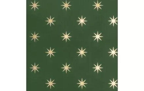 cadeaupapier Elegant Evening 1,5 meter groen/goud