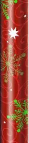 cadeaupapier Pure Green 200 x 70 cm rood/groen/wit
