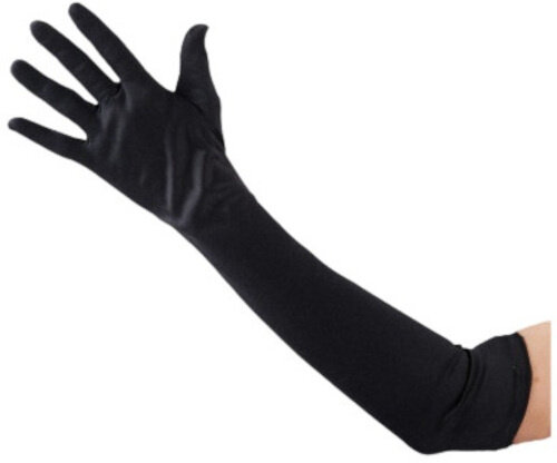 handschoenen 50 cm katoen zwart one-size