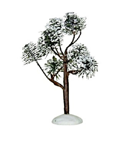 boompje sneeuw 10 cm groen/wit