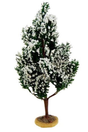boompje sneeuw 23 cm groen/wit
