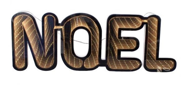 spiegelverlichting noel led 45 x 16 cm geel/zwart