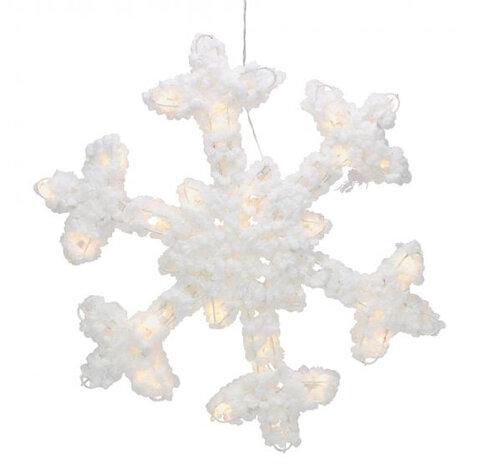 kersthanger sneeuwvlok led 50 cm wit