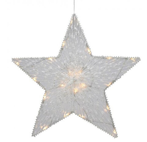 kersthanger kerst led 50 cm wit