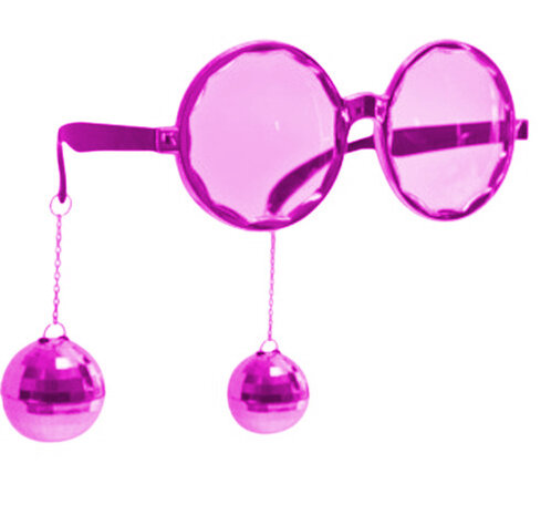 discobril dames roze/paars one-size