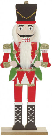 kerstfiguur notenkraker Kyle 50 cm hout zwart