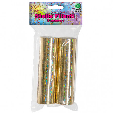 serpentine hologram 4 meter goud 2 stuks