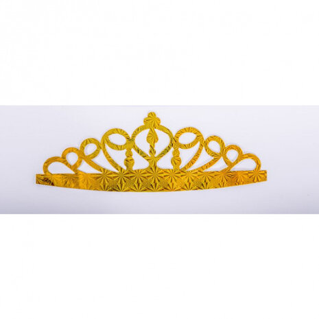 kroon meisjes papier goud one-size 6-stuks