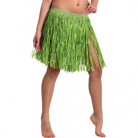 rok Hawaii dames 45 cm polyurethaan groen