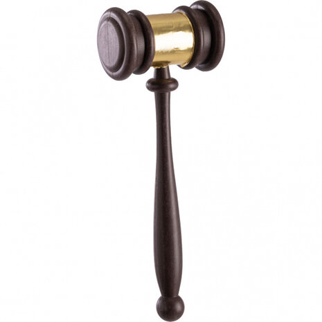 hamer rechter 27 cm bruin/goud