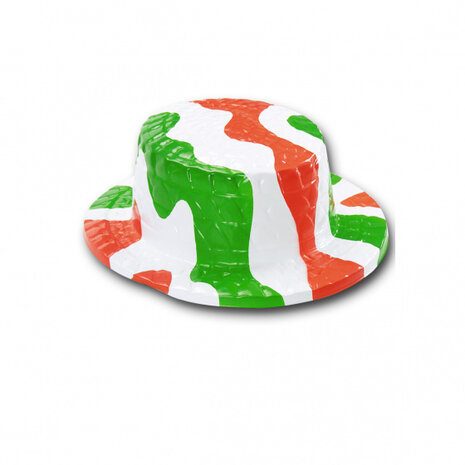 hoed Itali&euml; wit/groen/rood one-size