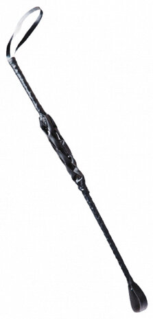 zweep 60 cm kunstleer zwart