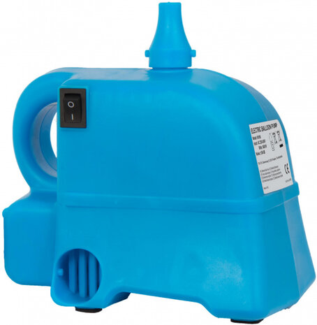 ballonpomp elektrisch 12,5 x 18 x 16 cm blauw