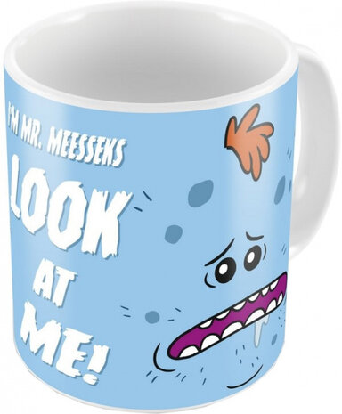 mok Rick and Morty 300 ml keramiek wit/lichtblauw