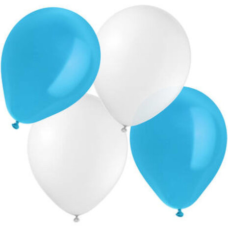 heliumtank Balloongaz Oktoberfest blauw/wit 21-delig