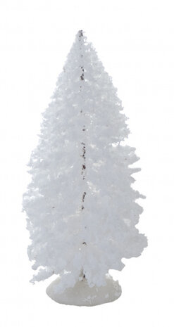 kerstboom kerstdorp 15 cm wit