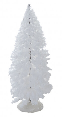 kerstboom kerstdorp 23 cm wit