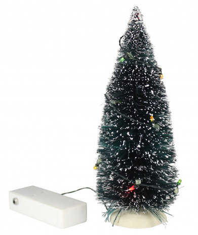 kerstboom led-verlichting kerstdorp 23 cm groen