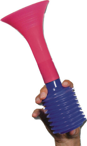 luchttoeter 25 cm roze/paars
