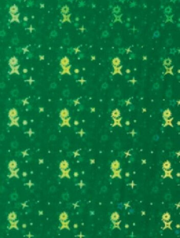 cadeaufolie Holografie 150 x 70 cm groen