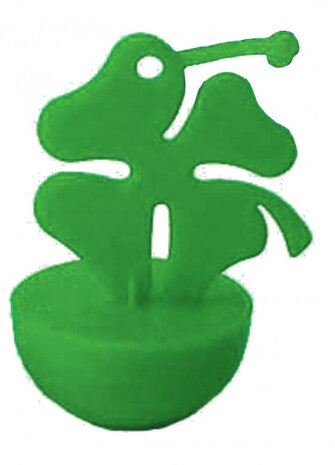 ballongewicht Klaver 50 gram 8 x 6,5 cm groen