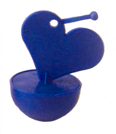ballongewicht Hartje 50 gram 8 x 6,5 cm blauw