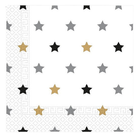 servetten 33 x 33 cm papier wit 20 stuks