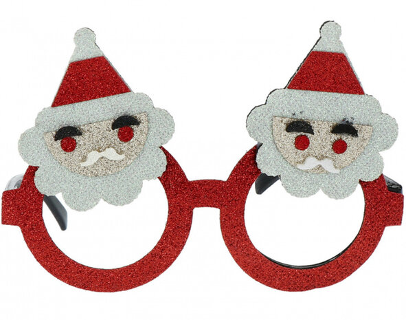 feestbrillen Kerstmis groen/rood one-size 2 stuks