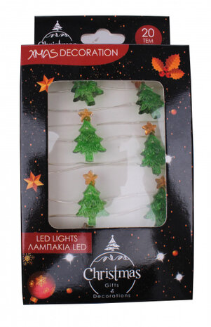kerstverlichting kerstboom led 2,2 meter groen
