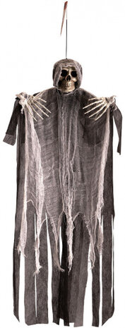 hangskelet 80 cm textiel zwart