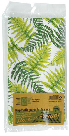 tafelkleed Varen 220 x 135 cm papier groen