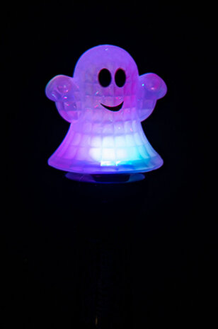 handlampje griezelig spook 14 cm zwart