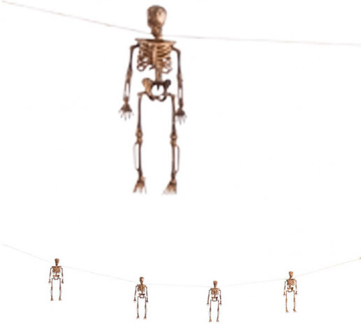 skelettenslinger 105 x 14 cm wit