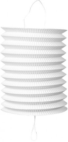 lampion 16 cm papier wit